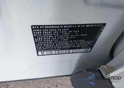 2022 Volkswagen Taos 1.5T Se from USA, damaged, VIN 3VVWX7B2XNM021554